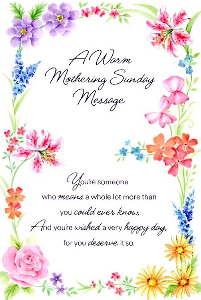 When is the next time mothering Sunday falls on March 29th?