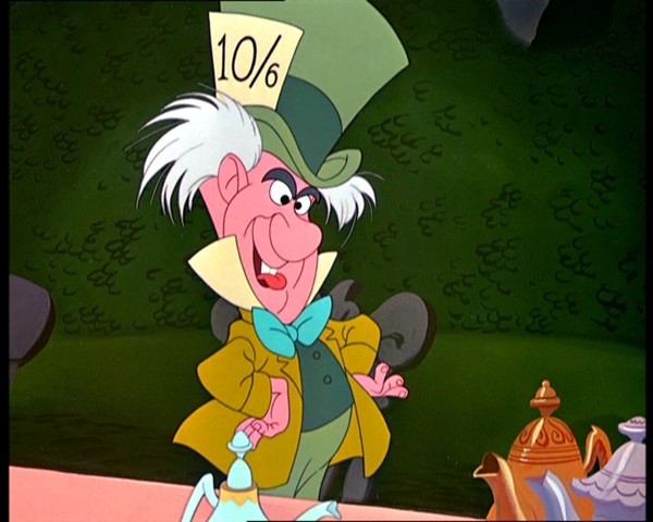 what do the numbers on the mad hatter’s hat mean?