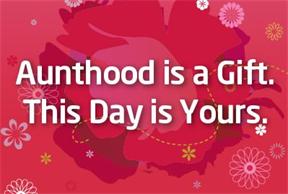 Aunties Day - what would you like to wright for your auntie's birth day?