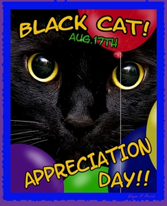 Black Cat Appreciation Day - What is your favorite thing about black cats since today is Black Cat Appreciation Day?