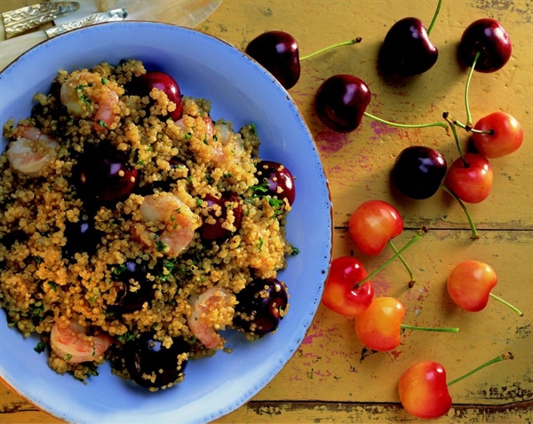 Food Bliss] National Rainier Cherry Day: Cherry Quinoa Recipe