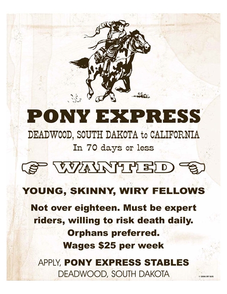 Pony Express Rider?