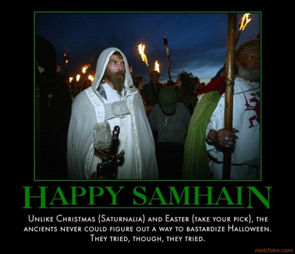 How does Halloween differ from Samhain?