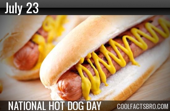 Did you know that today is national hot dog day ?