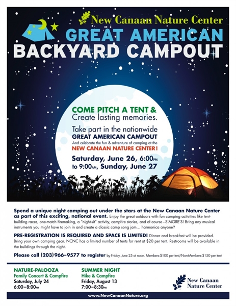 Great American Backyard Campout in New Canaan