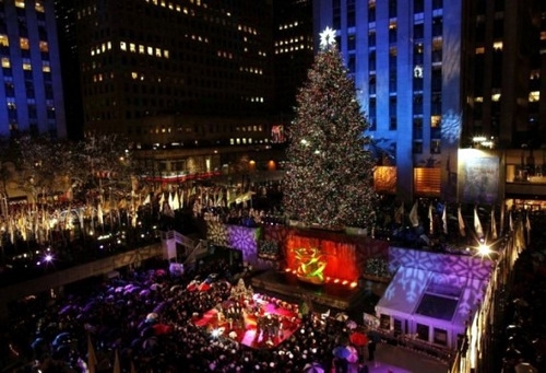 When do they light the tree at Rockefeller center?