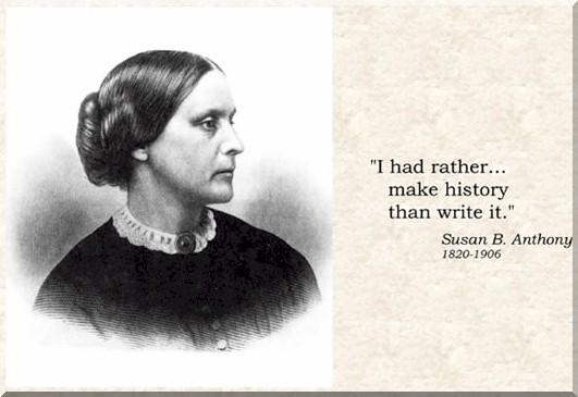 What are some interesting facts about Susan B. Anthony?
