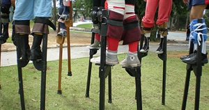 Walk On Stilts Day - Stilt Walkers: Did you learn on your own or take lessons?