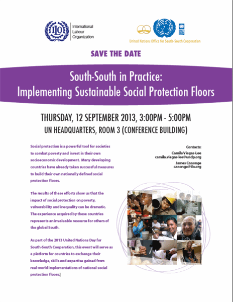 Social protection: United Nations Day for South-South Cooperation 2013