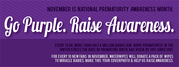 How many of you know what today is? Today is National Prematurity Awareness Day!?