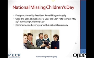 National Missing Children's Day - national american miss experience?