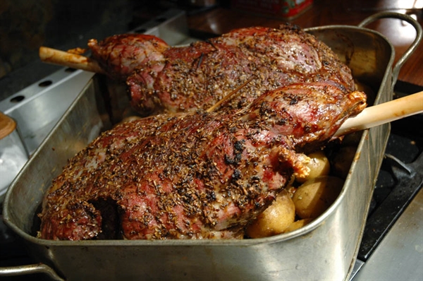 I am looking for a receipe for roasted leg of lamb?