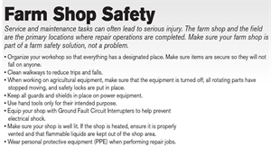 National Farm & Ranch Safety and Health Week - Farm Shop Safety