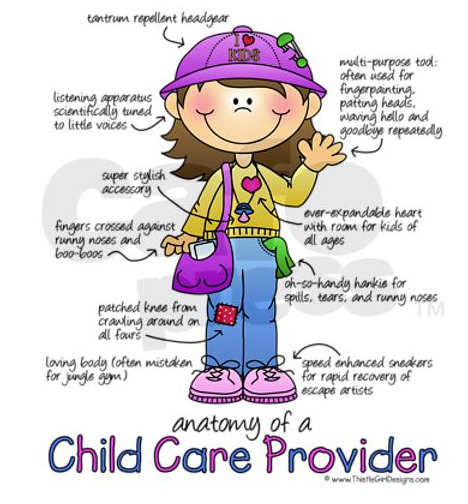 How much is the usual cost per day for a nanny/ at home child care provider?
