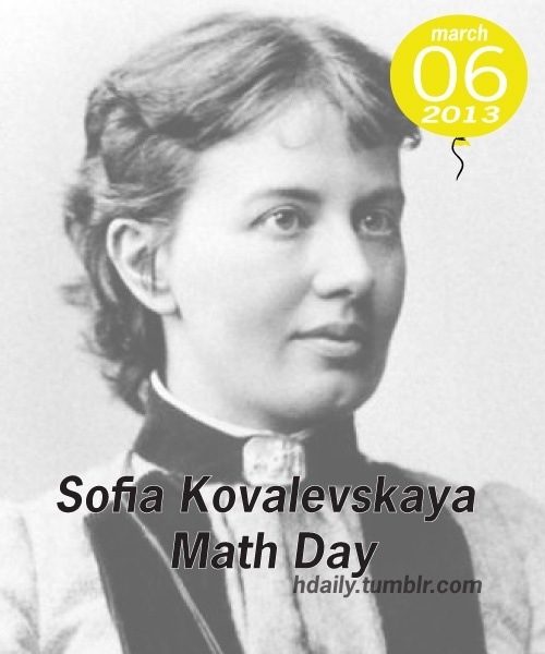 Sofia Kovalevskaya Math Day!