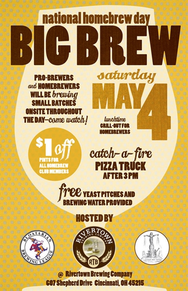 National Homebrew Day Big Brew – Saturday, May 4th