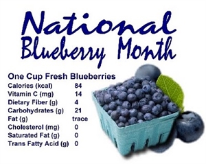 National Blueberries Month - what are the WAXX words for today?