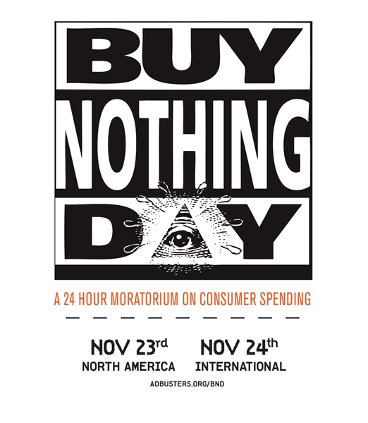 Who’s celebrating Buy Nothing Day?