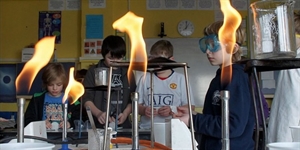 Bunsen Burner Day - What is the safety flame and the hottest part of the bunsen burner?
