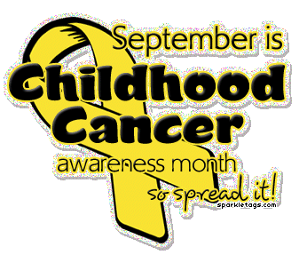 Did you know Sept is Childhood Cancer Awareness Month?