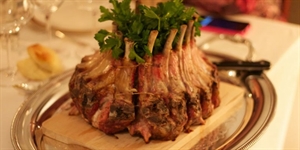 Crown Roast of Pork Day - I need some good seasonings for a pork crown roast and some things to put in it?