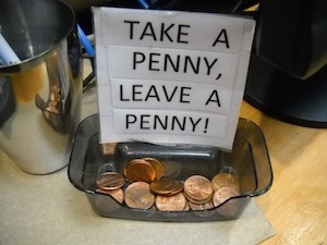 Leave A Penny Day - How to make corrosion occur on pennies?