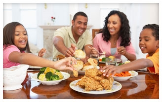 Why did kids/teens in the olden days eat dinner with their parents?
