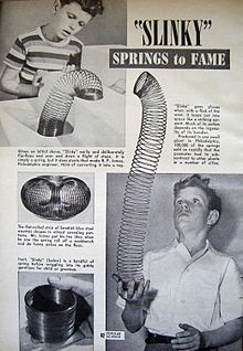 Who invented the slinky?