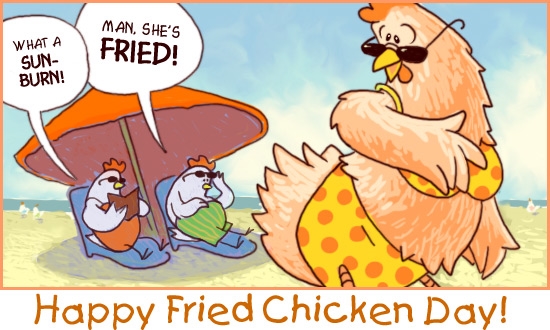 Who invented fried chicken?