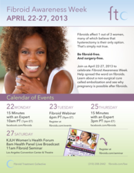 Fourth Annual Fibroid Awareness Week April 22-27 – Providing Hope ...
