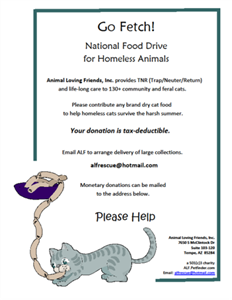 Go Fetch! Food Drive for Homeless Animals Month - Go Fetch Food Drive for