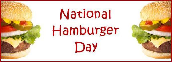 What fraction of meals a day are hamburgers in America?