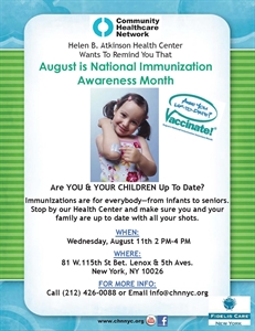 National Immunization Awareness Month - Months represents and the colors?