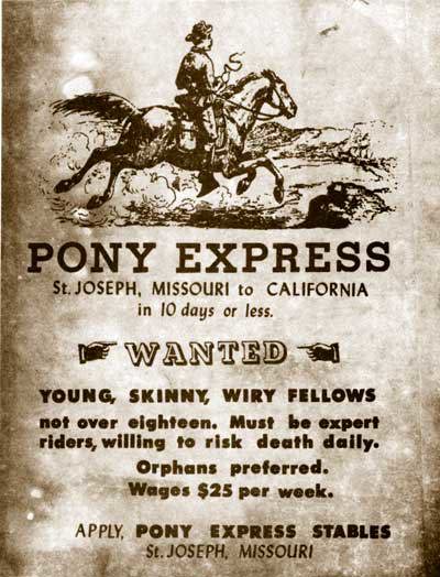 What was the pony express?