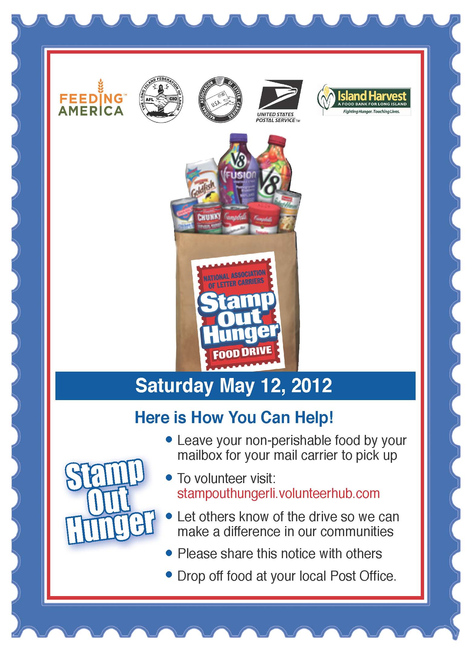 Letter Carrier S Stamp Out Hunger Food Drive Day 2024 Friday May 10 2024   Ihletterdrive 1 