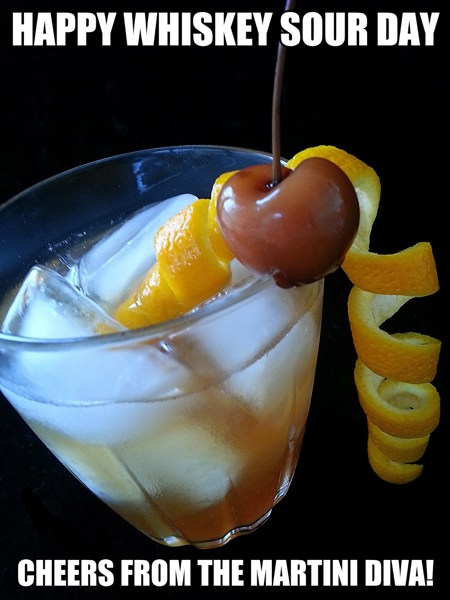 The MARTINI DIVA: MAPLE WHISKEY SOUR for National Whiskey Sour Day