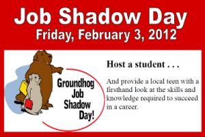 Sign up for Job Shadow Day, February 3