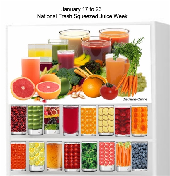 Dietitians Online Blog: January 17 to 23, National Fresh Squeezed ...