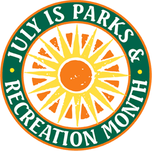 National Recreation & Parks Month - July is Parks and Rec Logo.gif