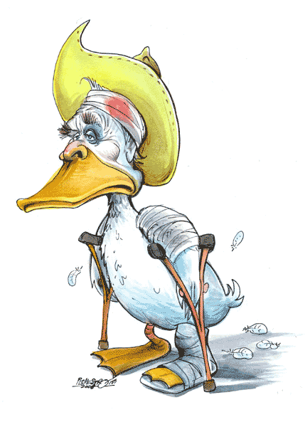 Is Bush finally a lame duck? Quack Quack!!!?