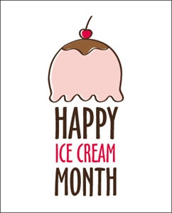 National Ice Cream Month - I need some fun facts on Ice cream! Can you help?
