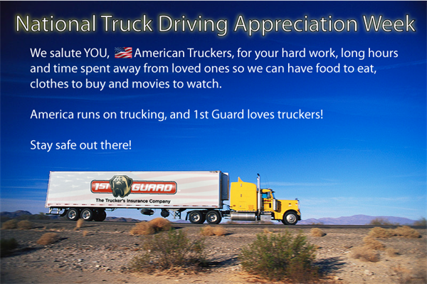 1st Guard Truck Insurance: Celebrate National Truck Drivers ...