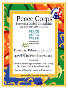Peace Corps Week - Questions about the peace corps?