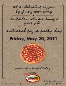 National Pizza Party Day - Spiritually Speaking, should the Monday after the Super Bowl be a national holiday?