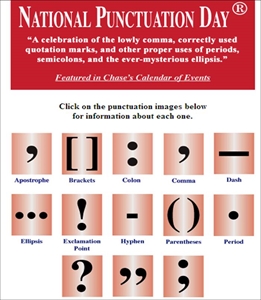 Punctuation Day - check spelling, capitalization, punctuation?