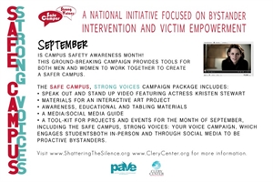 National Campus Safety Awareness Month - September is National Campus