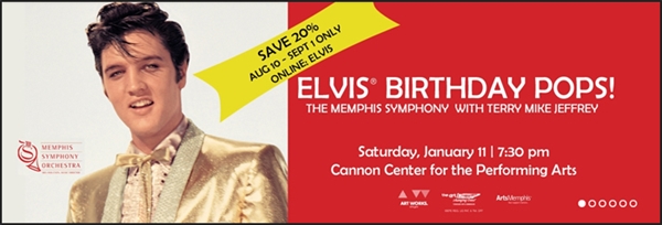 Save 20% Off "Elvis Birthday POPS" Concert with the Memphis ...