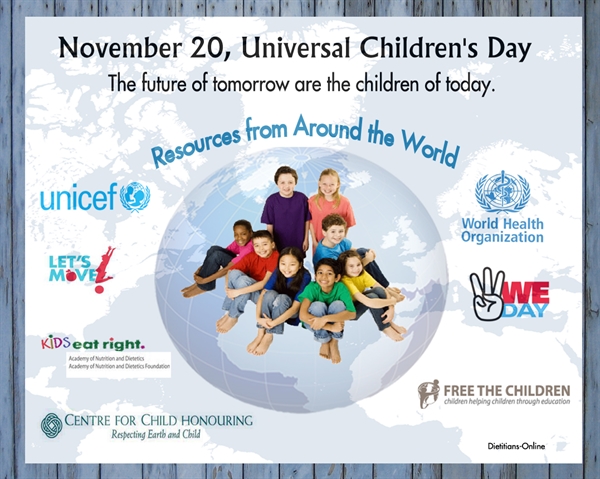 Dietitians Online Blog: November 20, Universal Children's Day